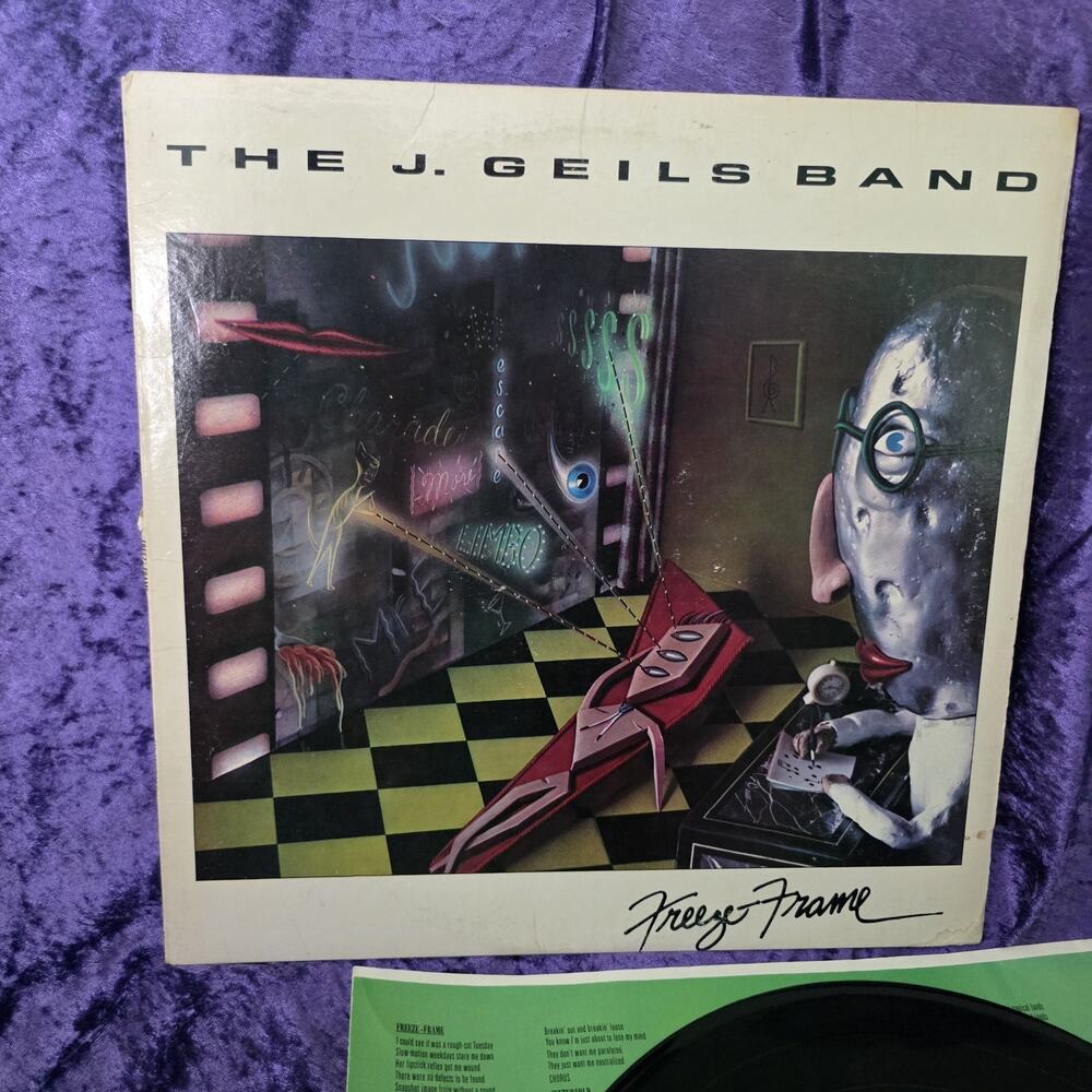 The J Geils Band Freeze Frame LP 1981 EMI SW-17062 Centerfold Vinyl Record